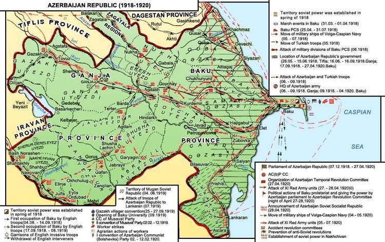 Azerbaijan Democratic Republic Maps History portal
