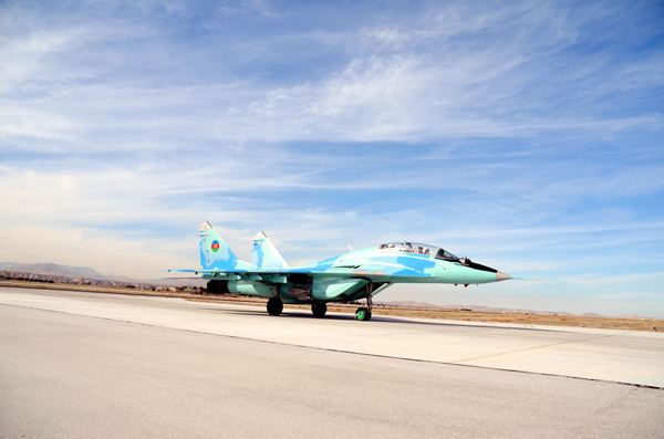 Azerbaijani Air and Air Defence Force Azerbaijan deploys MiG29s fighter jets and Su25 attack aircraft to