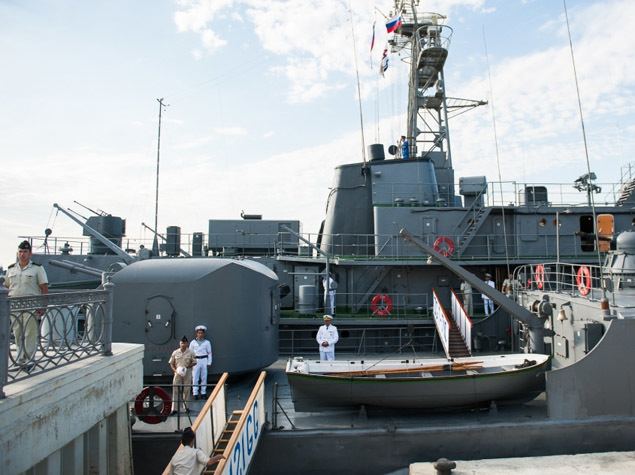 Azerbaijani Navy APA Azerbaijani Navy ships on goodwill visit in Astrakhan