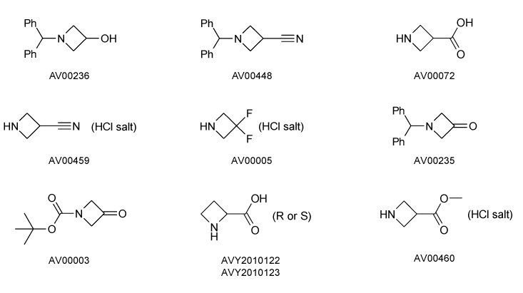 Azetidine Avanott Chemicals azetidines