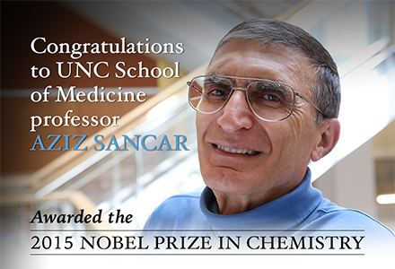 Aziz Sancar Carolina scientist Aziz Sancar awarded Nobel Prize in Chemistry