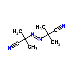 Azobisisobutyronitrile EAzobisisobutyronitrile C8H12N4 ChemSpider