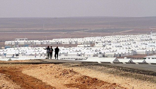 Azraq refugee camp Azraq refugee camp near the Syrian border that UK foreign aid pays