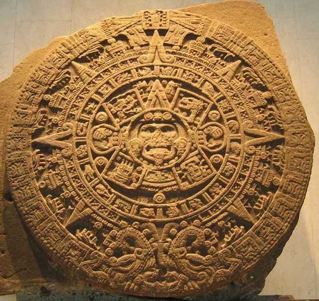 Aztec calendar stone Aztec Calendar Sun Stone Crystalinks