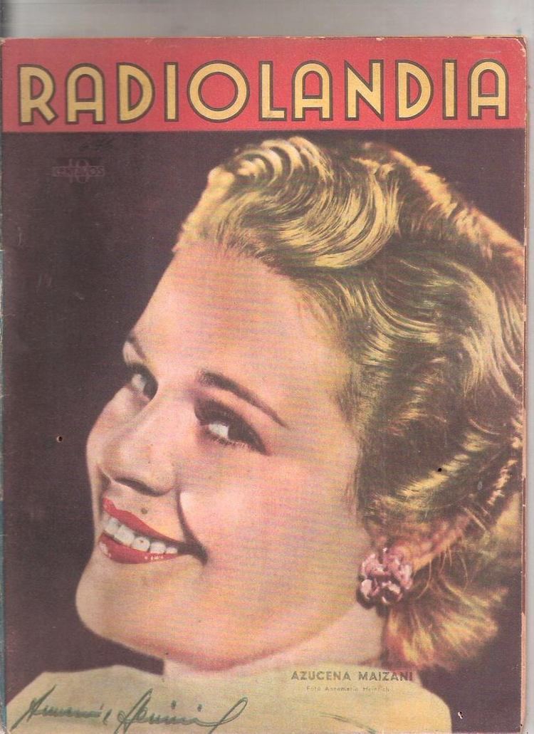 Azucena Maizani Azucena Maizani Tapa Radiolandia 1 De Marzo De 1941 N