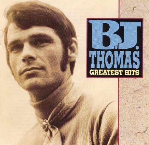 B.J. Thomas with a serious face on his Greatest Hits Album.