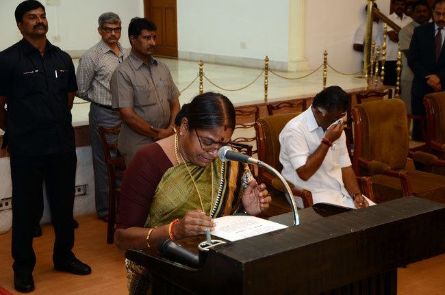 B. Valarmathi In pics Panneerselvam takes charge as Tamil Nadu CM