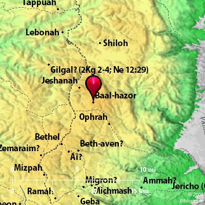 Bible Map: Baal-hazor