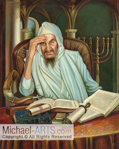 Baba Sali Rabbi Baba Sali Judaica Art Print