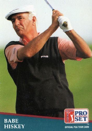 Babe Hiskey BABE HISKEY 236 Proset 1991 SENIOR PGA Tour Golf Trading Card