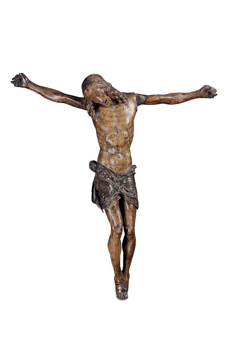 Baccio da Montelupo Cristo morto in legno policromo scultore prossimo a Baccio da