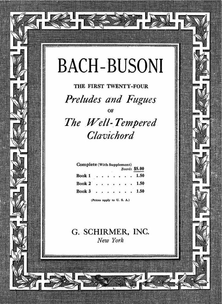 Bach-Busoni Editions