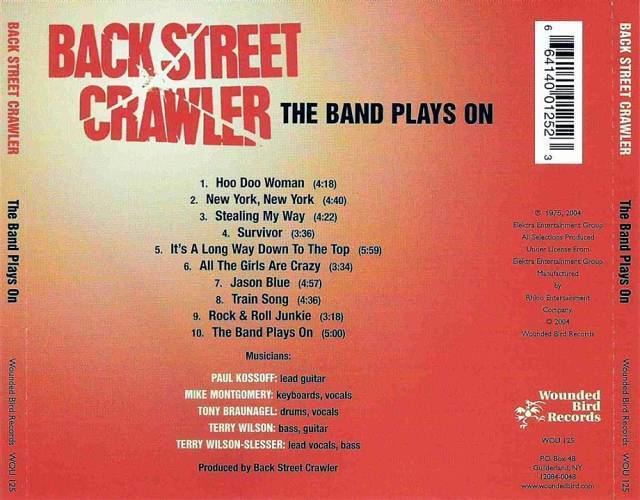 Back Street Crawler (band) The Band Plays On Back Street Crawler