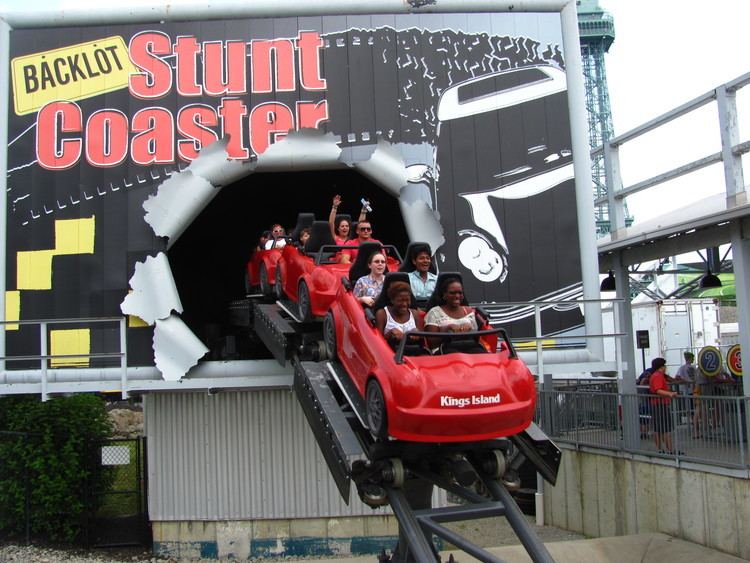 Backlot Stunt Coaster FileKings Island Backlot Stunt Coaster red train billboardjpg