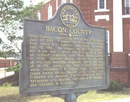 Bacon County, Georgia georgiainfogalileousgeduimagesuploadsmarkers