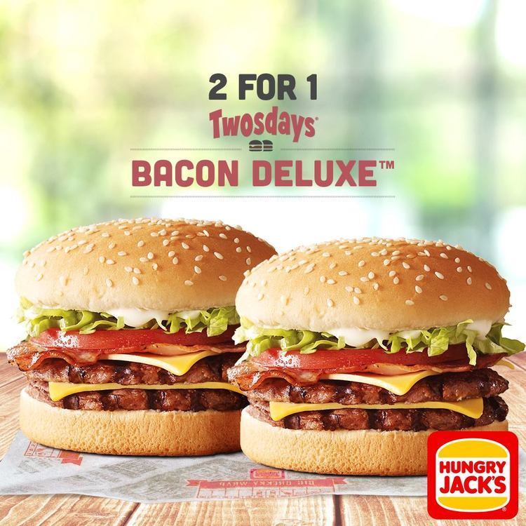 Bacon Deluxe DEAL January 2016 Twosdays 2 For 1 Bacon Deluxe at Hungry Jack39s