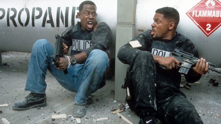 Bad Boys (1995 film) movie scenes Martin Lawrence and Will Smith defend themselves in a scene from the film Bad Boys 1995 