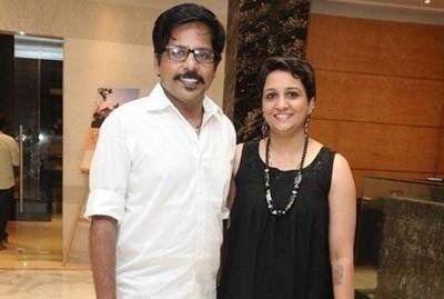 Badava Gopi smiles together with his wife, Haritha