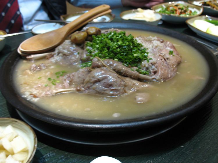 Baeksuk Ori Baeksuk Duck stew also had at the in Yeoui