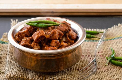 Bafat Dukra Maas Mangalorean Pork Curry with Bafat Spice Mix Bafat Pork