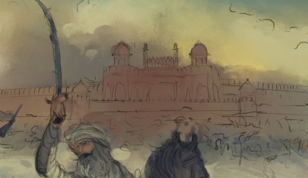 Baghel Singh Capturing the Red Fort Sikhi Art