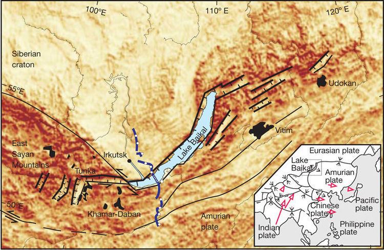 Baikal Rift Zone Figure 1 Magmacompensated crustal thinning in continental rift