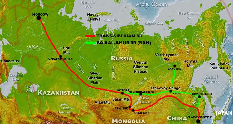 Baikal–Amur Mainline Russia Travel amp Russia Tours TransSiberian Train TransMongolian