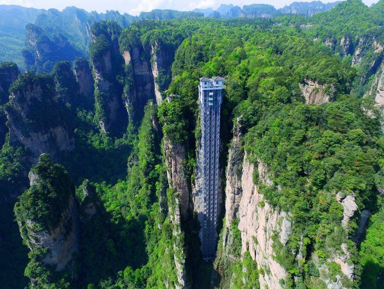 Bailong Elevator Bailong Elevator in China is the tallest outdoor elevator in the