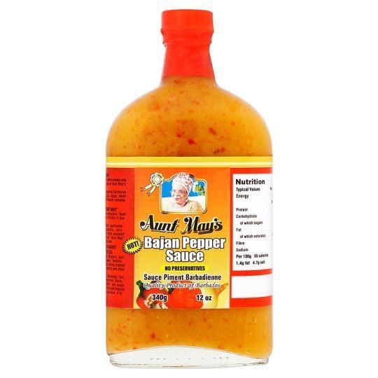 Bajan pepper sauce Aunt Mays Bajan Pepper Sauce 340G Groceries Tesco Groceries