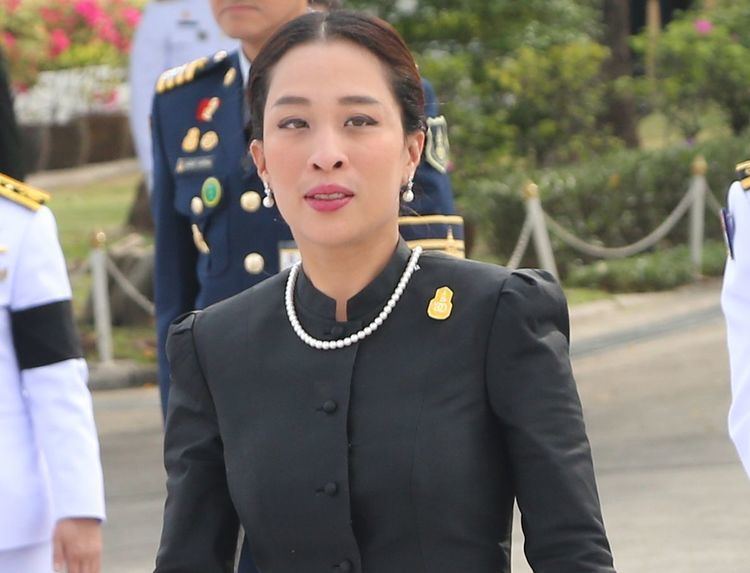 Thai Princess Bajrakitiyabha attending funeral procession for the late Thai King Bhumibol Adulyadej in Bangkok