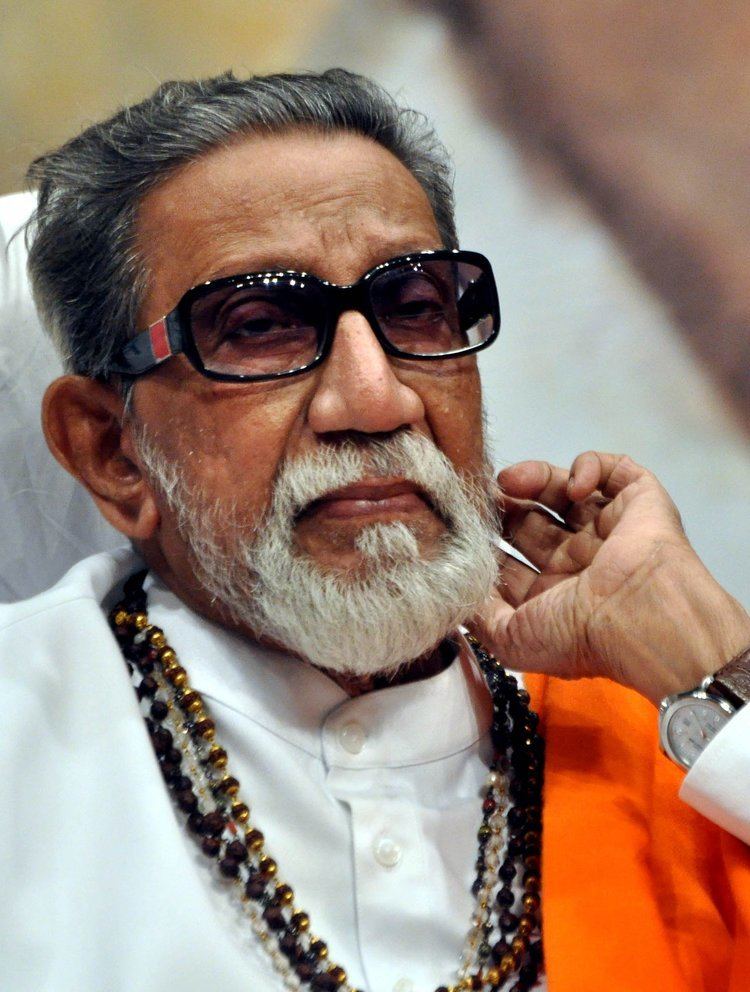 Bal Thackeray Bal K Thackeray Leader of RightWing Indian Party Dies