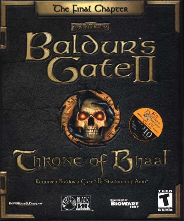 Baldur's Gate II: Throne of Bhaal gamestoppluscomImagecoversbaldursgateiithro