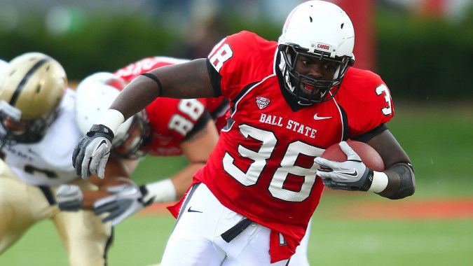 Ball State Cardinals football 20112012 Ball State Red on White Uniform