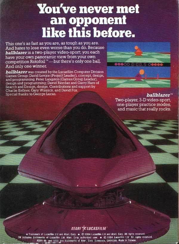 Ballblazer Ballblazer 1984 AtariLucasfilm Games ROM lt 5200 ROMs Emuparadise