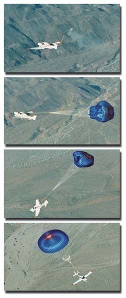 Ballistic parachute