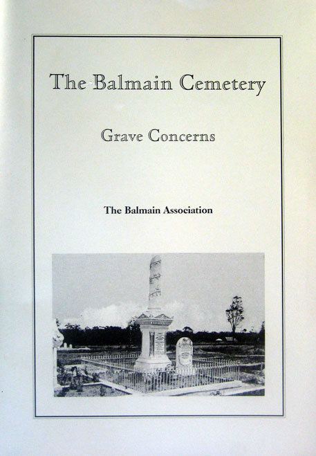 Balmain Cemetery Balmain Association Balmain Cemetery Grave Concerns