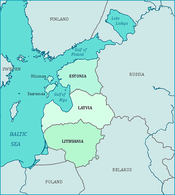 Baltic region Map of the Baltic Region