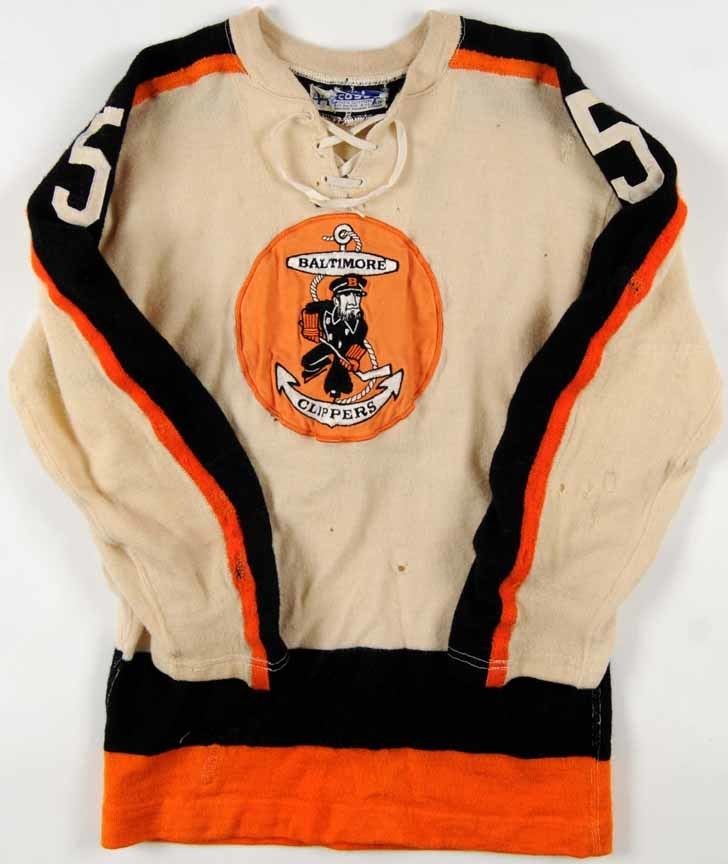 Baltimore Clippers 196263 Noel Price Baltimore Clippers Wool Game Worn Jersey
