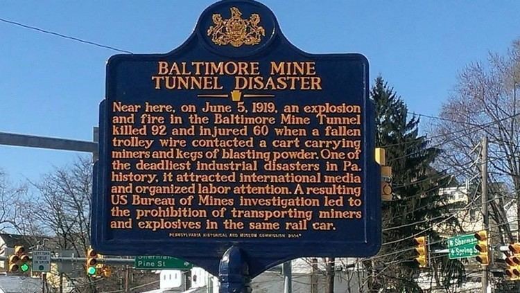 Baltimore Mine Tunnel Disaster (Wilkes-Barre, Pennsylvania)