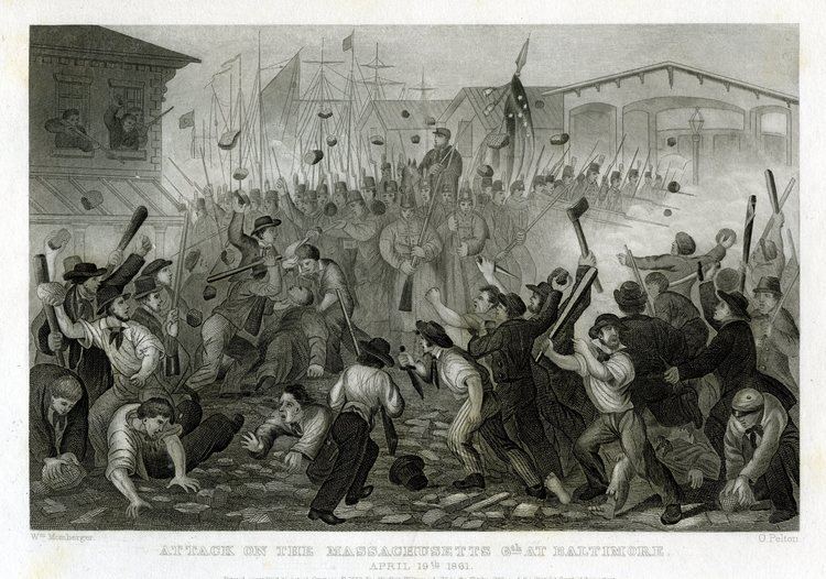Baltimore riot of 1861 6th Massachusetts and the Baltimore Riot Historical Digression
