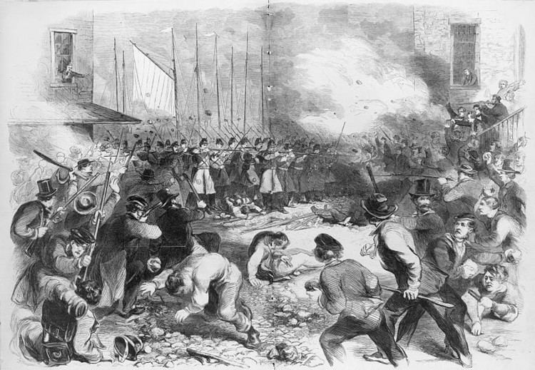 Baltimore riot of 1861 Pratt Street Riots April 19 1861 Welcome to Baltimore Hon