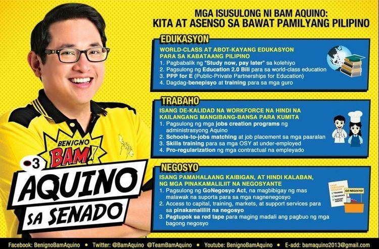 Bam Aquino Bam Aquino Profile Bios Platform Senatorial Candidate 3