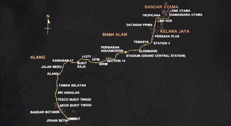 Bandar Utama-Klang Line Details on the Klang Bandar Utama LRT3 Line video Autofreakscom