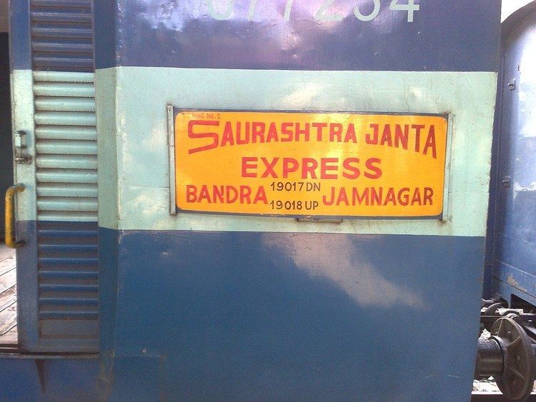 Bandra Terminus Jamnagar Saurashtra Janta Express