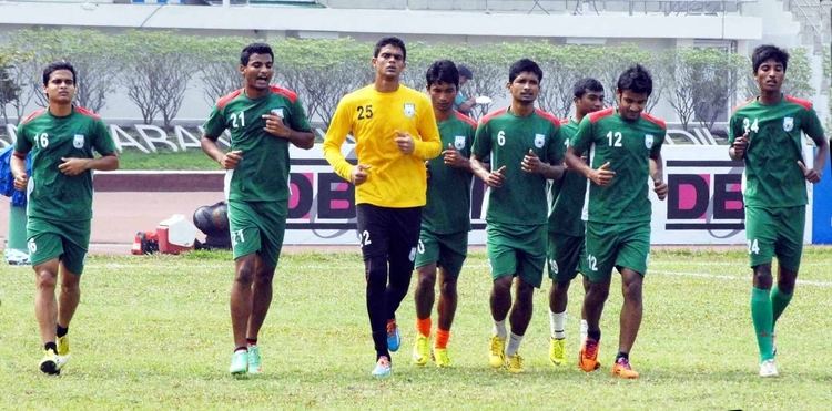 Bangladesh national football team Players of Bangladesh National Football team during their practice