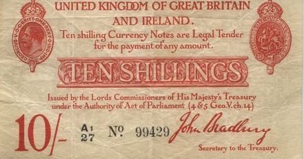 Bank of England 10s note