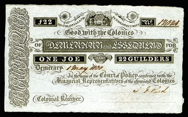 Banknotes of Demerary and Essequibo