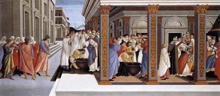 Baptism of St. Zenobius (Botticelli) httpsuploads3wikiartorgimagessandrobottice