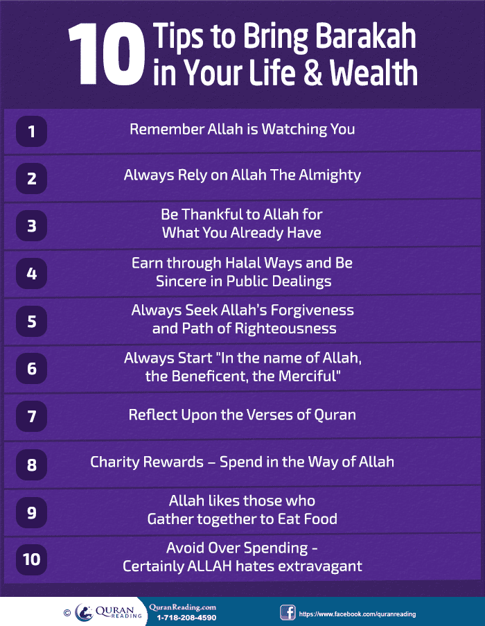 Barakah 10 Tips to Bring Barakah in Your Life And Wealth Islamic Articles
