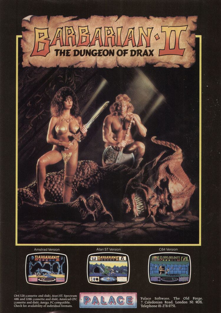 Barbarian II: The Dungeon of Drax Atari ST Barbarian II The Dungeon of Drax scans dump download
